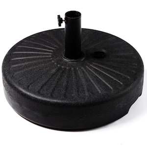 50 lbs. Capacity Resin Patio Umbrella Base in Black