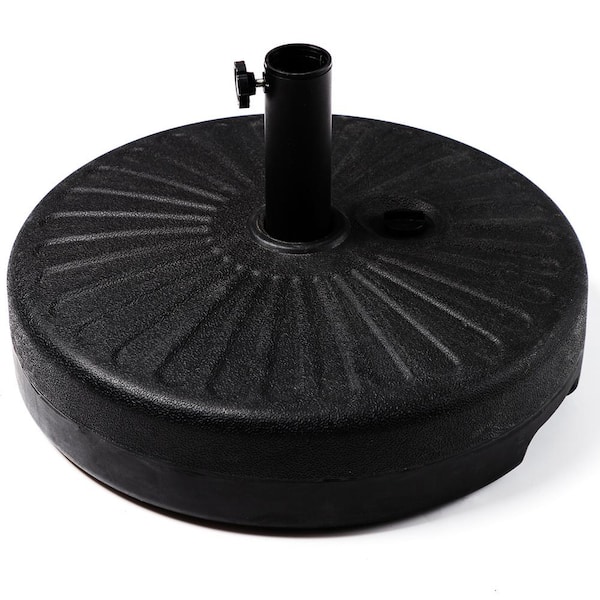 JEAREY 50 lbs. Capacity Resin Patio Umbrella Base in Black