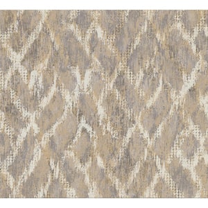 Bunter Taupe Distressed Geometric Paper Strippable Wallpaper (Covers 57.8 sq. ft.)