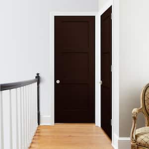 30 in. x 80 in. Birkdale Espresso Stain Right-Hand Smooth Hollow Core Molded Composite Single Prehung Interior Door