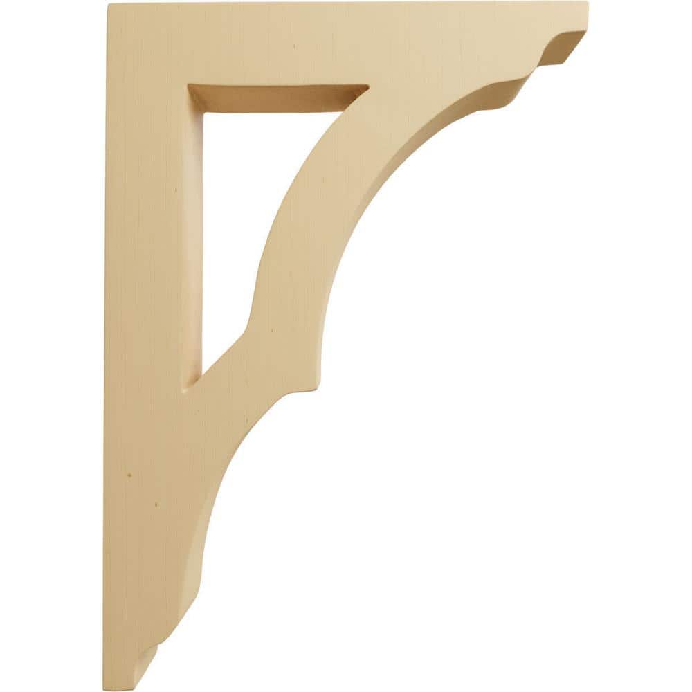 Medium Alder Wood Corbel Bracket, 10.5" Height