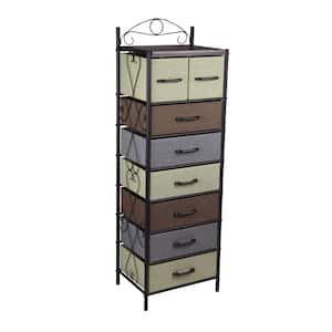 54.25 in. H x 17.75 in. W x 13.25 in. D 8-Drawer Tower