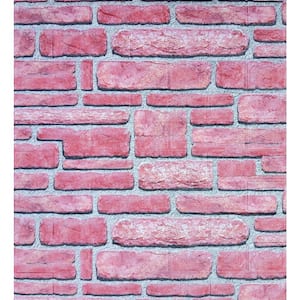 Falkirk Jura III 1/4 in. x 28 in. x 30 in. Peel & Stick Red Faux Brick PE Foam Decorative Wall Paneling (5-Pack)
