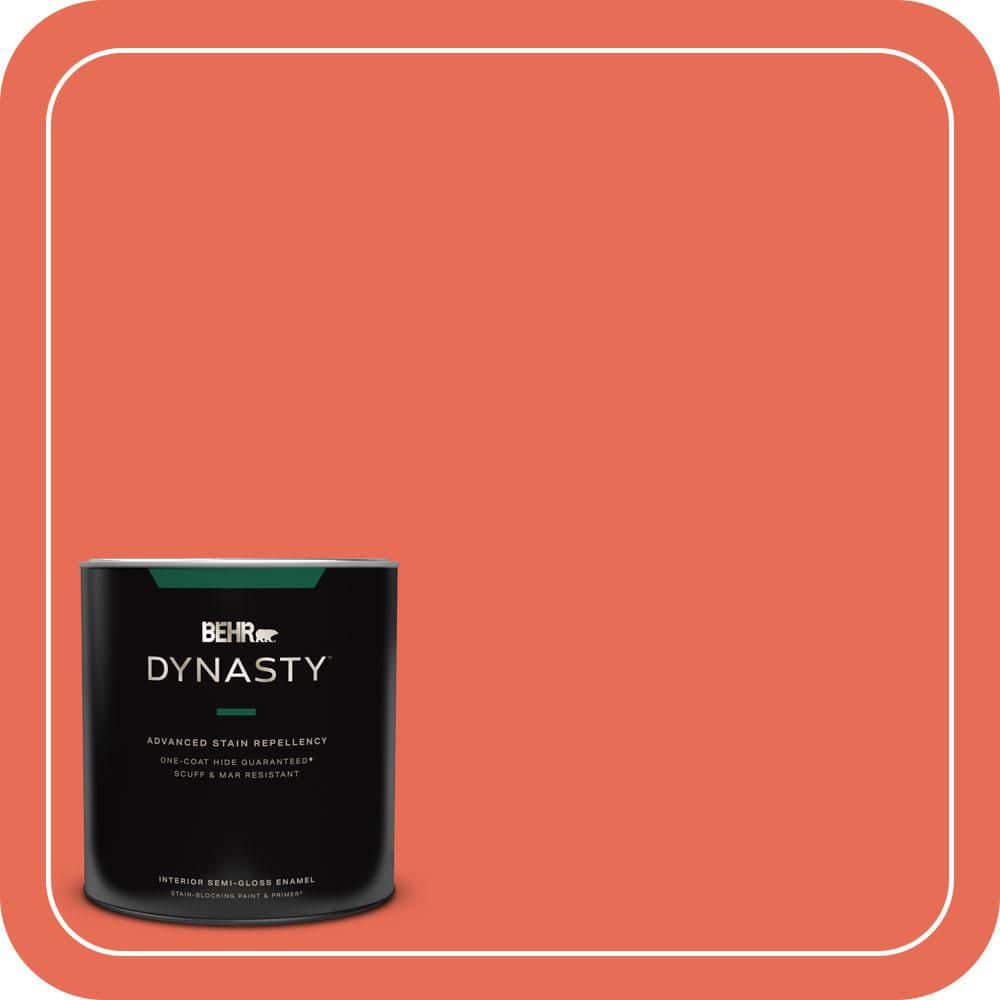 1 qt. #190B-6 Wet Coral Semi-Gloss Enamel Interior Stain-Blocking Paint and Primer product image for price tracking