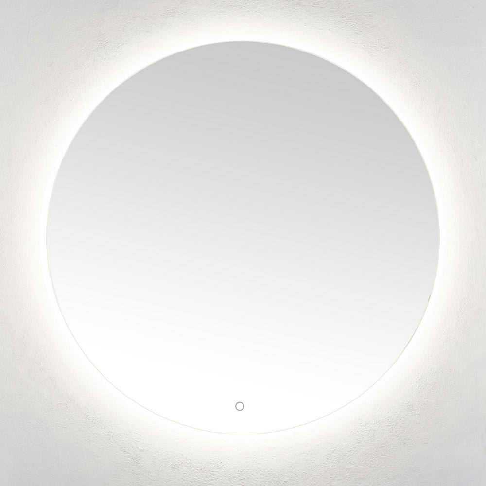 Ashden 36" Round Frameless LED Backlit Wall Mirror