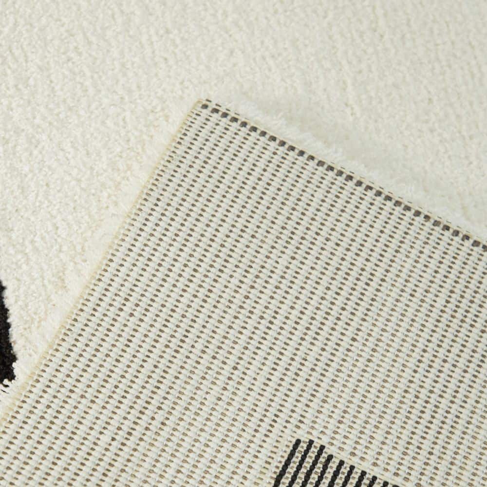 Velvety Abstract Shag Area Rug 8' x 10' in Timeless Colors