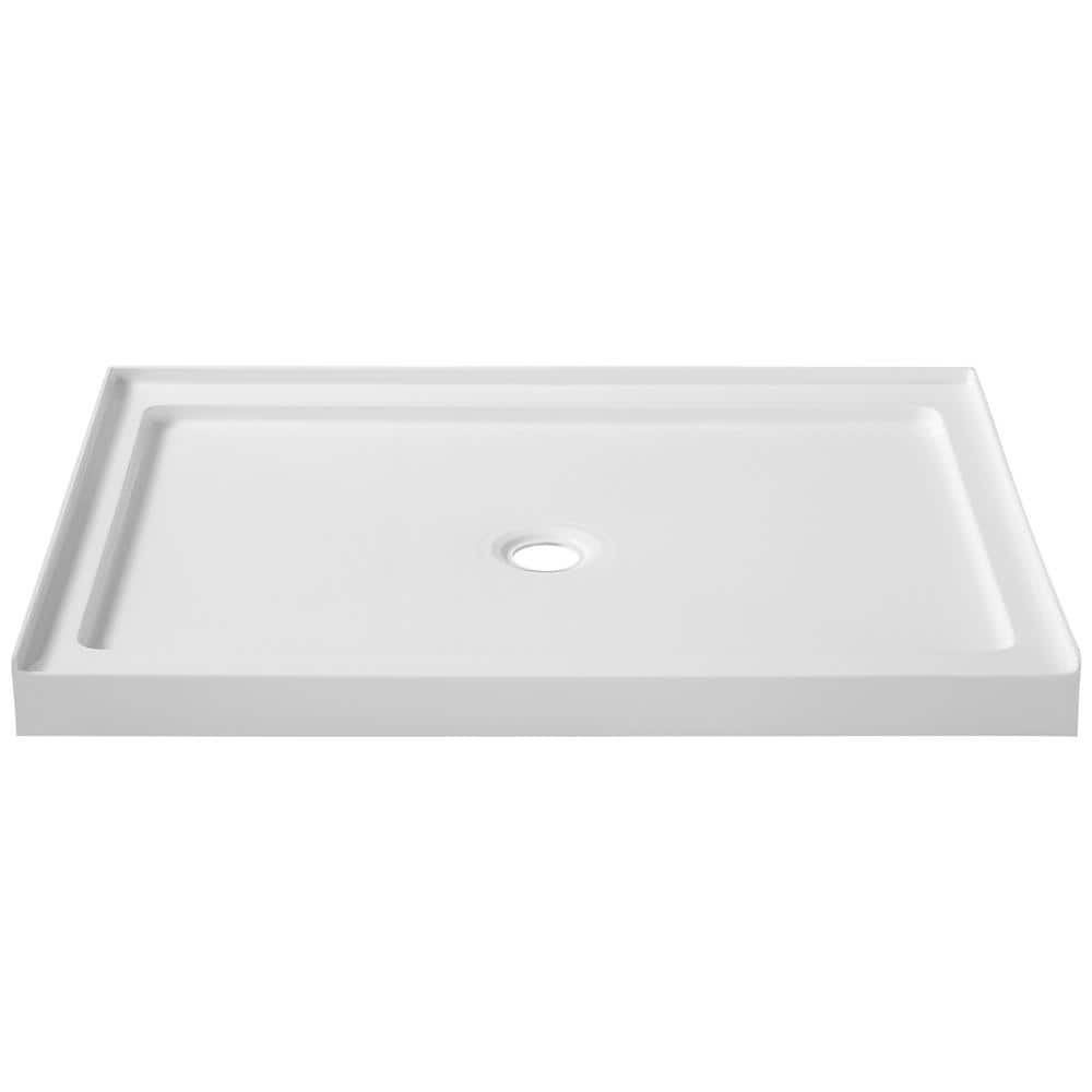 Fissure Base Series 36 in. L x 48 in. W Alcove Shower Shower Pan Base with 