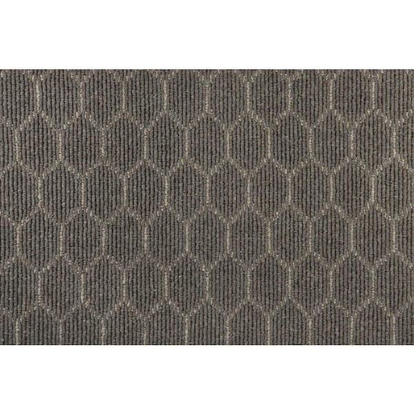 Natural Harmony 6 in. x 6 in. Pattern Carpet Sample - Entanglement - Color Flint/Stone