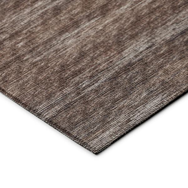Marston Brown 1 ft. 8 in. x 2 ft. 6 in. Geometric Indoor/Outdoor Area Rug