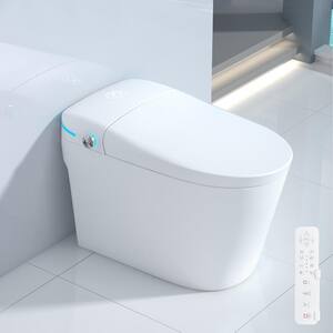 Smart Toilet with Bidet, Auto Open Lid and Flush Heated Seat, Washing and Drying, Include Remote Control
