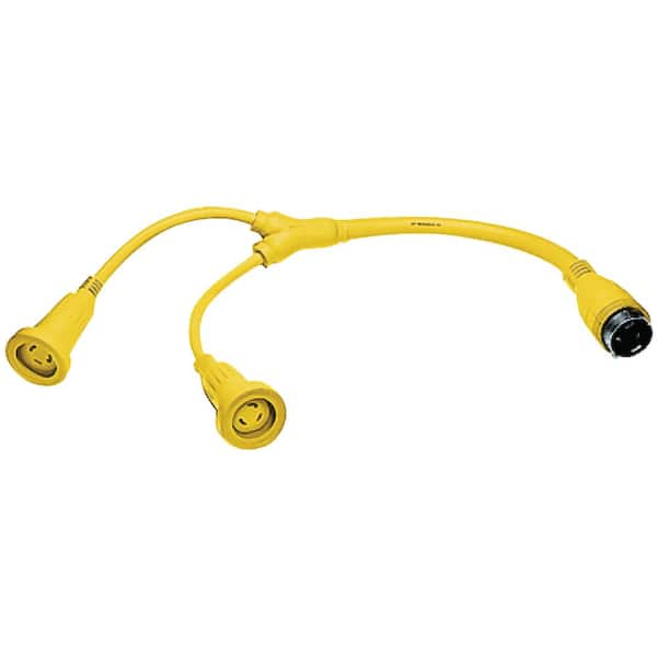 Yellow "Y" Female to Male Adapter