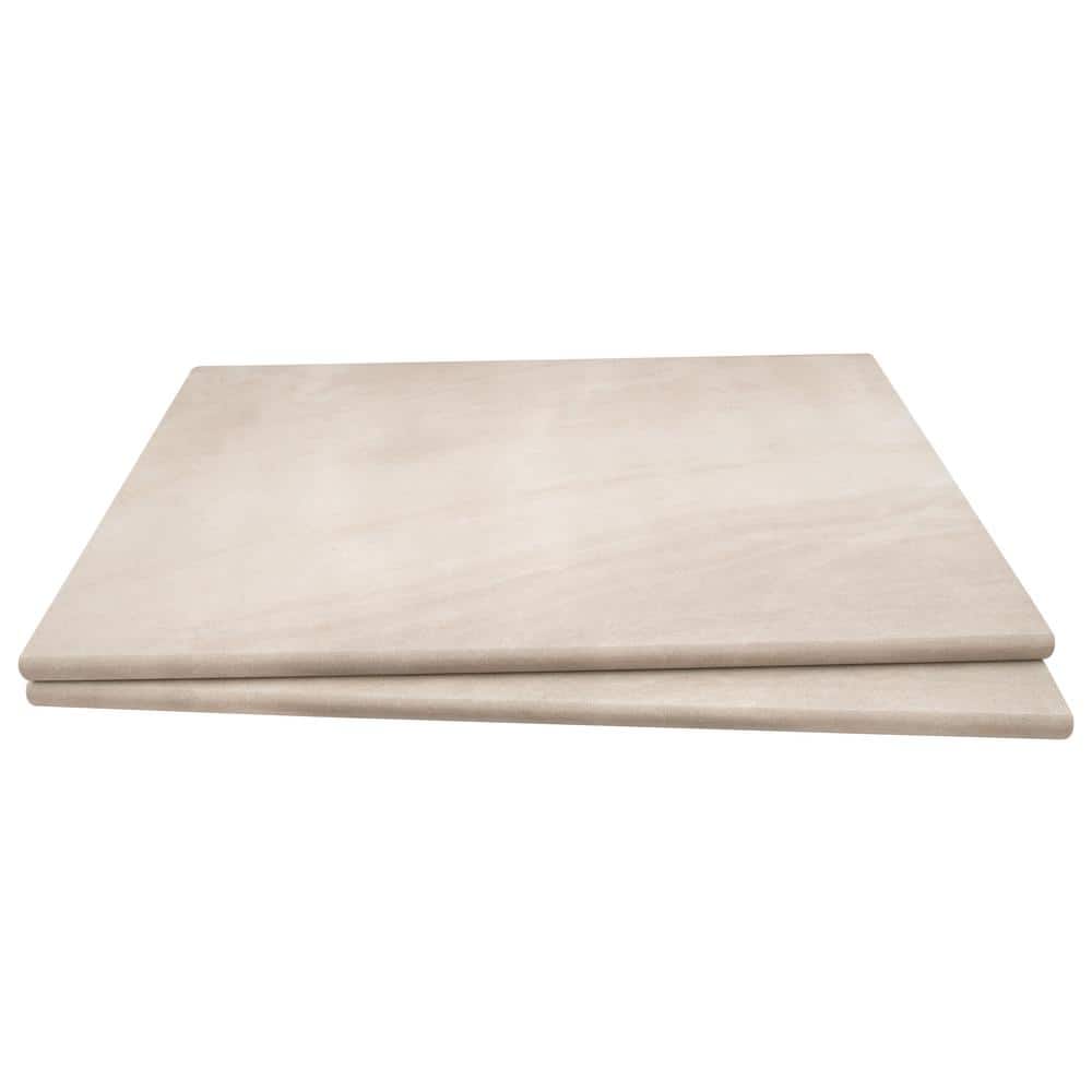 Take Home Tile Sample-Praia Crema 4 in. x 4 in. x 0.79 in. Brown Porcelain Pool Coping price history on PriceWatchPro