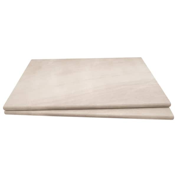 Praia Crema 2 cm x 13 in. x 24 in. Matte Porcelain Stone Look Pool Coping (26-Pieces / 56.33 sq. ft. / Pallet)