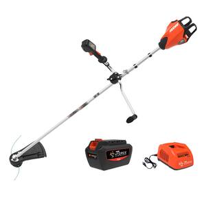 eFORCE 56V 17 in. Brushless Cordless Battery String Trimmer/ Brushcutter with 5.0 Ah Battery and Charger