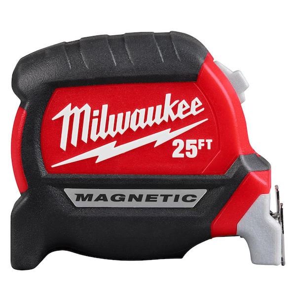 Milwaukee 25 ft. Electrician's Compact Wide Blade Magnetic Tape Measure