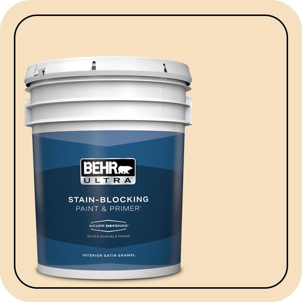 5 gal. #PPL-41 Tea Cookie Extra Durable Satin Enamel Interior Paint & Primer price history on PriceWatchPro