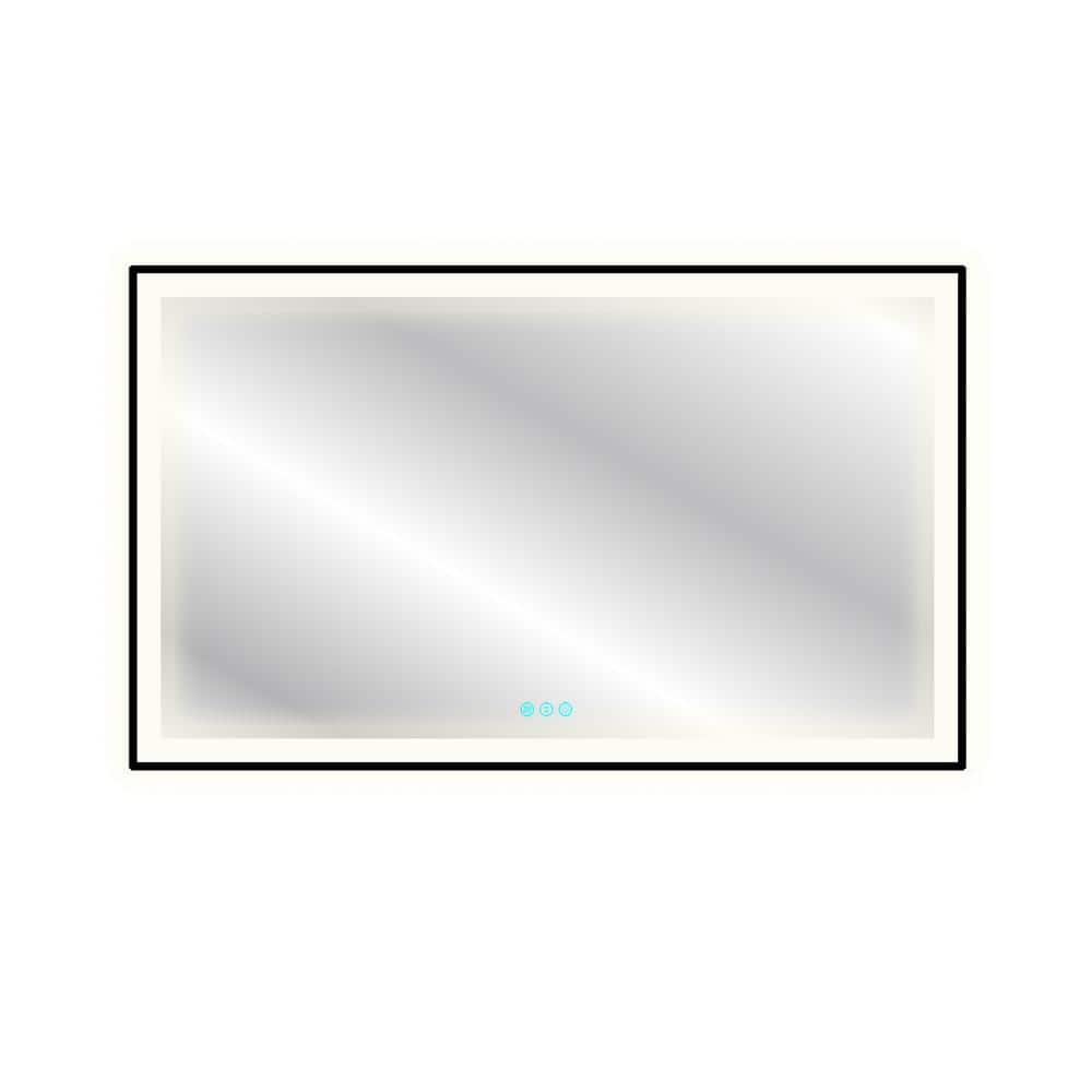 M21 Serie 60 in. W x 36 in. H Rectangular Framed with Tri Color Wall Mount 