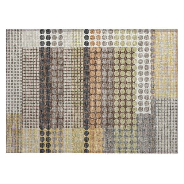 Chantille Machine Washable Indoor/Outdoor Abstract ACN2445 Taupe 2 ft. x 3 ft. Accent Rug