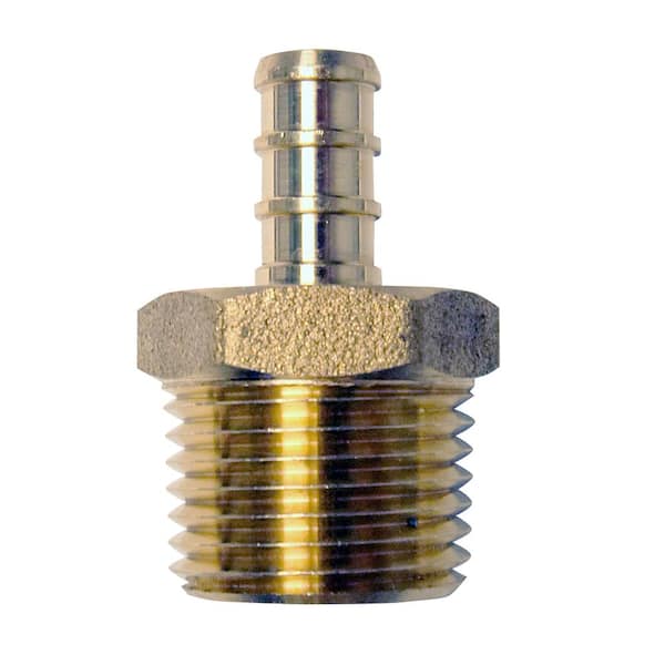 Raccord Laiton P-202-68 - Barbelure 3/8 X Filetage Mâle 1/2 - Pour Tuyau Flexible - Neuf