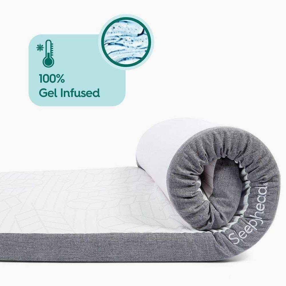 Sleepyhead 3 in. Twin GelInfused Memory Foam Mattress Topper with