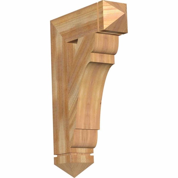 Ekena Millwork 6 in. x 34 in. x 22 in. Western Red Cedar Olympic Arts and Crafts Rough Sawn