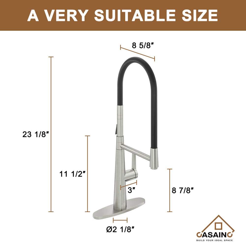 33'' Stainless Steel Undermount Double Bowl Kitchen Sink with Faucet