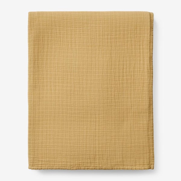 The Company Store Gossamer Gold Cotton Twin Blanket