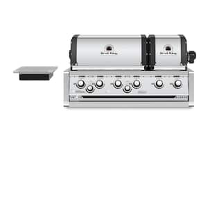 Imperial S 690 6-Burner Built-In Propane Gas Grill Head with Side Burner and Rear Rotisserie Burner