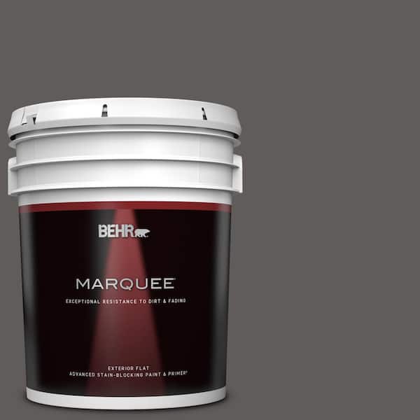 BEHR MARQUEE 5 gal. #PPU18-19 Intellectual Flat Exterior Paint & Primer