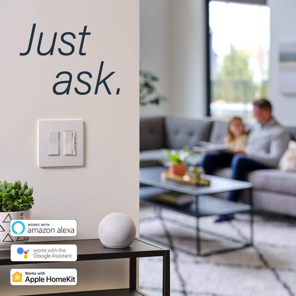 White Smart 15A Outlet with Wall Plate and Tamper Resistant
