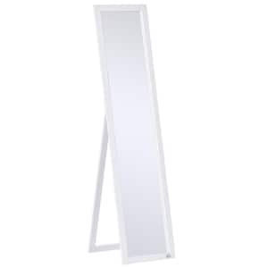 14.5 in. x 19 in. x 59.75 in. White Full Length Mirror Floor Standing Wall-Mounted Rectangle Dressing Mirror for Bedroom