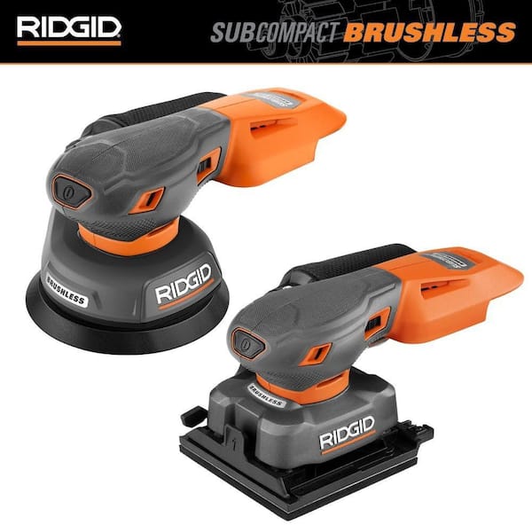 18V SubCompact Brushless Cordless 2-Tool Combo Kit with Random Orbit Sander and 1/4" Sheet Sander (Tools Only)