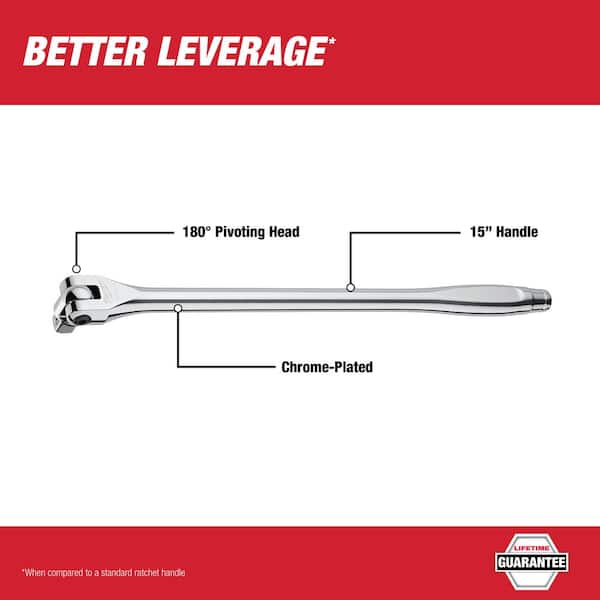 1/2 in. Drive 15 in. Breaker Bar and 1/2 in. Drive 24 in. Breaker Bar (2-Piece)