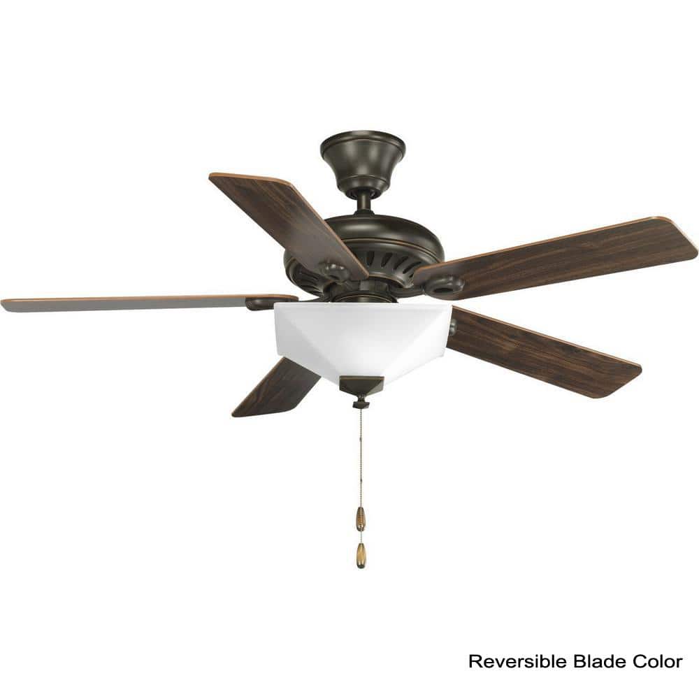 Antique Bronze 52" Ceiling Fan with Reversible Blades