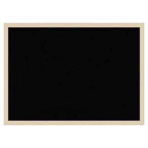 Svelte Natural Wood Framed Black Corkboard 29 in. x 21 in. Bulletin Board Memo Board