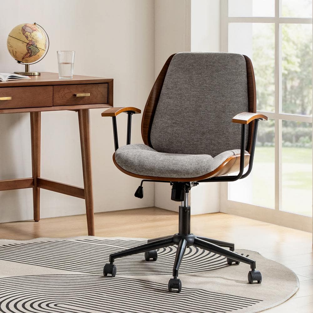 JAYDEN CREATION Adrian Tan 24.75 in. W Height-adjustable Swivel