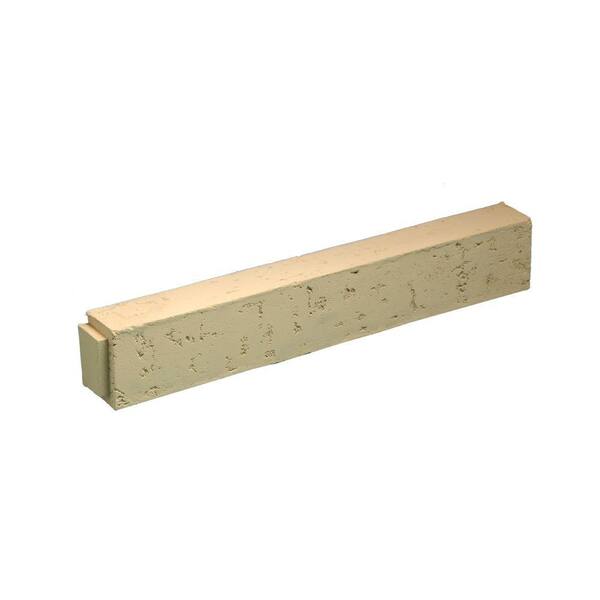 Fypon 24-3/8 in. x 4-1/16 in. x 4-1/16 in. Polyurethane Stone Texture Flat Block Sill