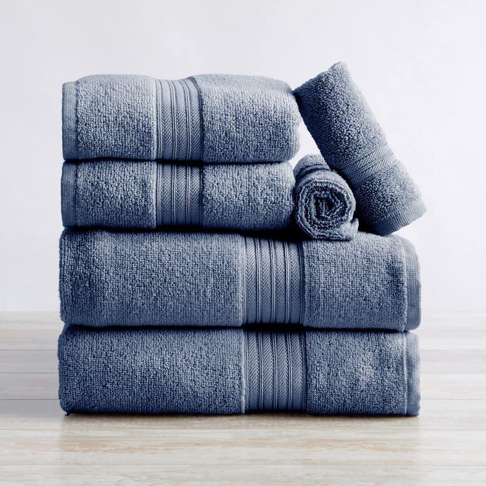 Chambray Blue Soft Cotton Classic 6 Piece Towel Set price history on PriceWatchPro