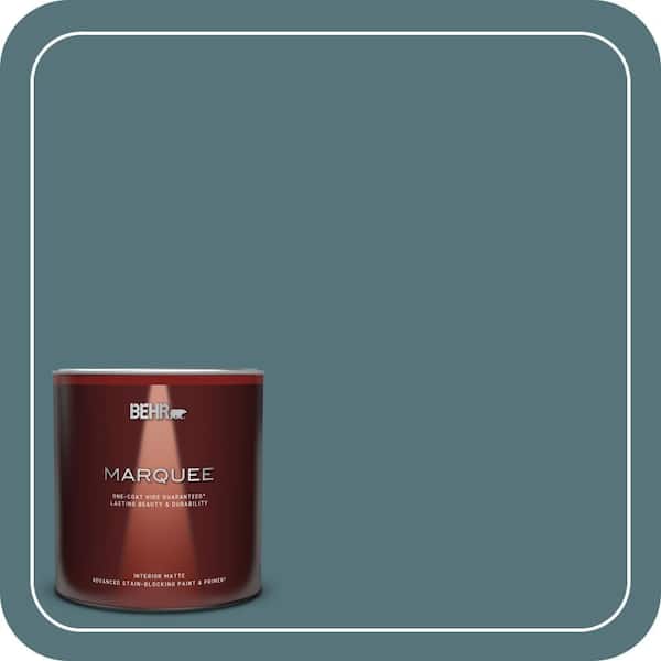 BEHR MARQUEE 1 qt. Home Decorators Collection #HDC-FL15-03 Blue Sage Matte Interior Paint & Primer