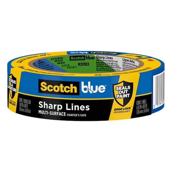 3M Blue 2093 1.41 in Scotch Painters Tape Value Pack-3 Lot of 2 x 60 yd 