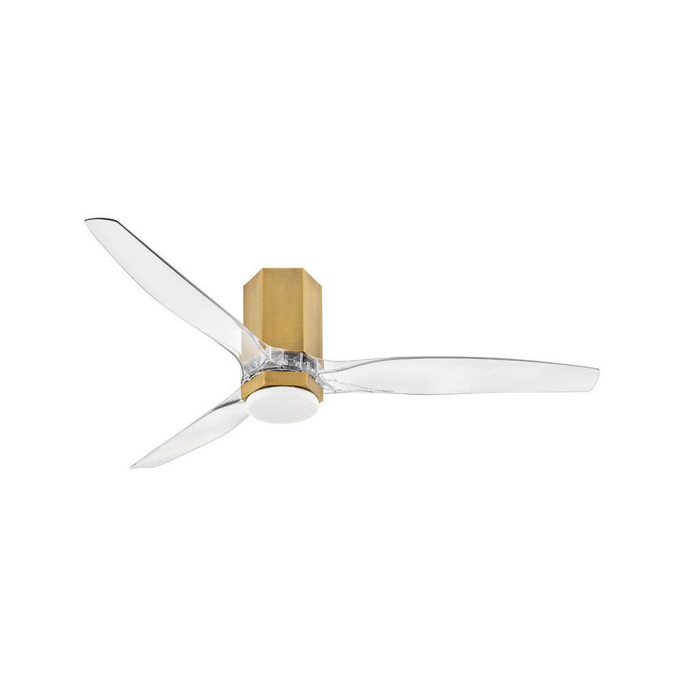 HINKLEY FACET 52.0 in. Integrated LED Indoor/Outdoor Heritage Brass