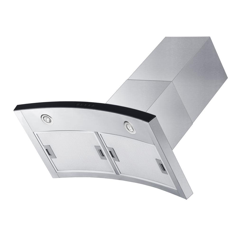 36" Stainless Steel Convertible Wall Mount Range Hood with Charcoal Filter