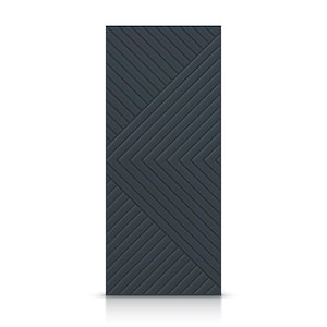 30 in. x 80 in. Hollow Core Charcoal Gray Stained Composite MDF Interior Door Slab