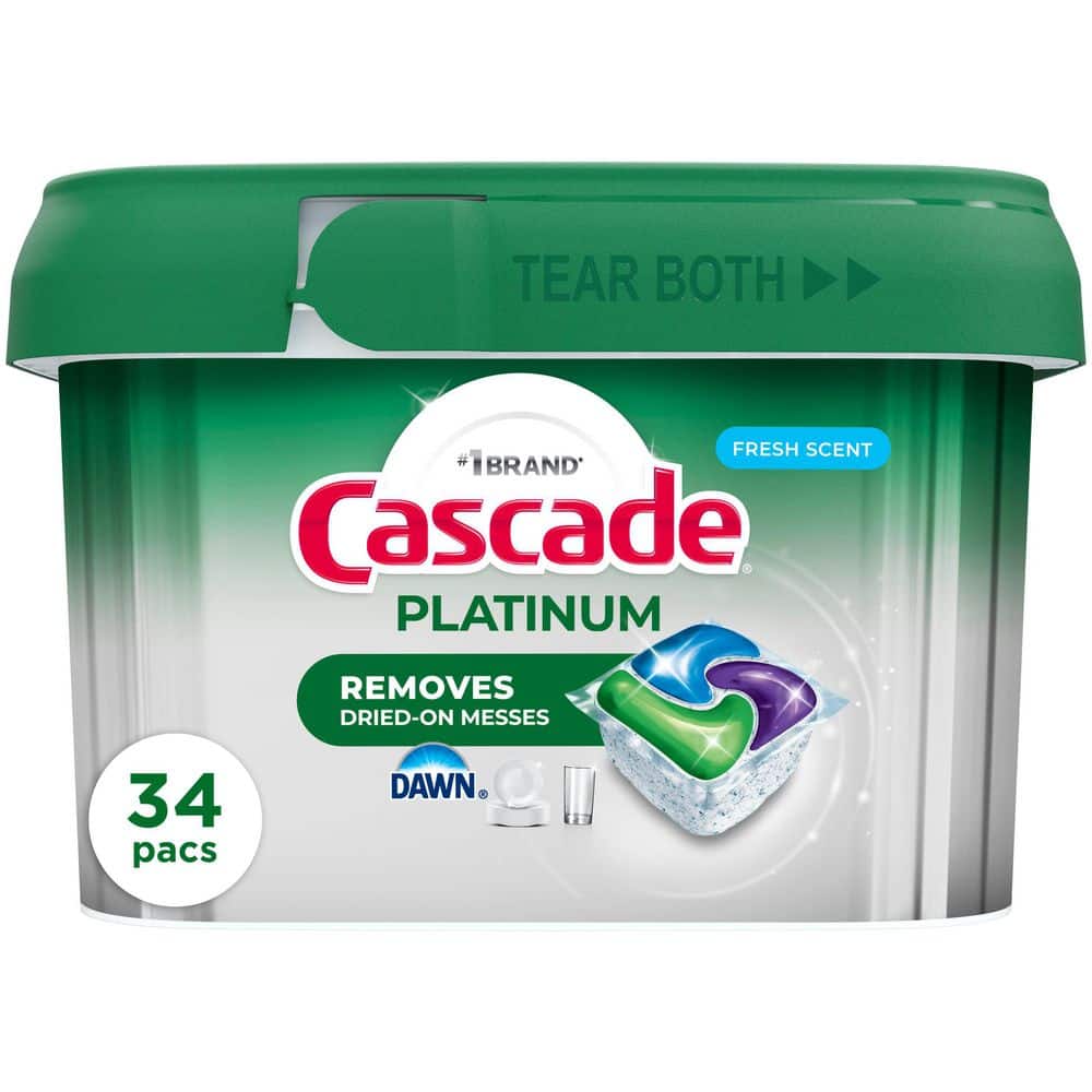 Cascade Platinum ActionPacs with Dawn Fresh Scent Dishwashing