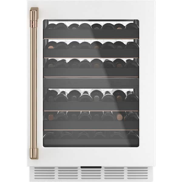 Cafe Smart 24 in. 46-Bottle Wine Beverage Cooler in Matte White CCP06DP4PW2  - The Home Depot