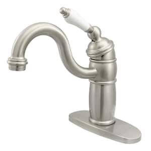 Victorian Single-Handle Bar Faucet in Brushed Nickel