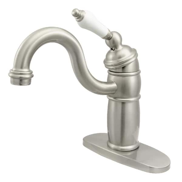 Kingston Brass Victorian Single-Handle Bar Faucet in Brushed Nickel