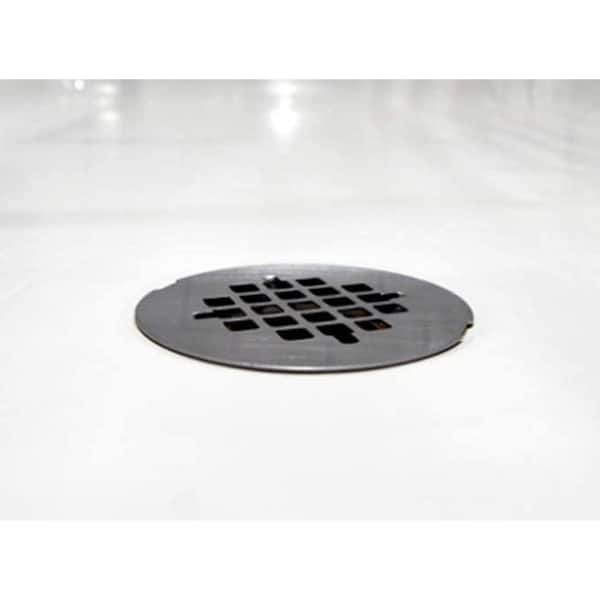 Shower drain covers for acrylic, fiberglass, metal, and tile