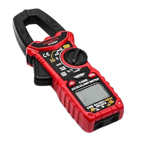 Digital Clamp Meter T-RMS 6000 Counts, Auto-Ranging Multimeter Voltage Tester, Measures AC/DC Current