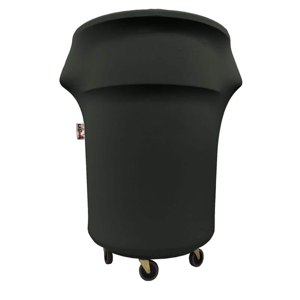 Spandex (Slim Jim) 23 Gallon Trash Can Cover in Black